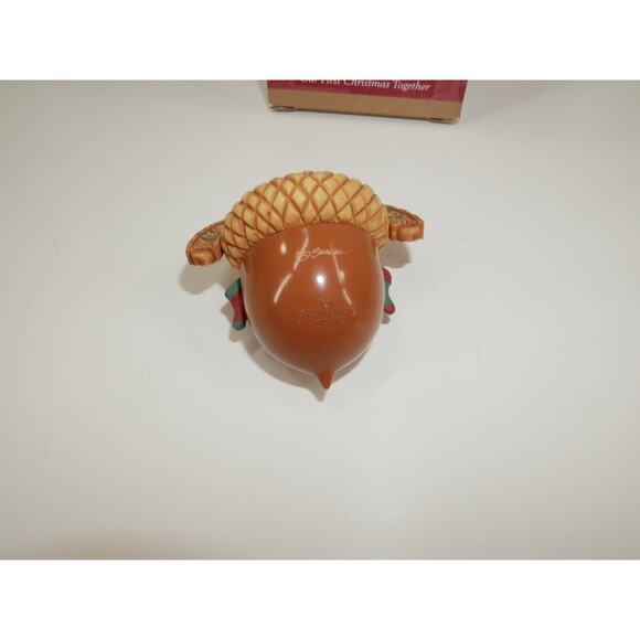 Hallmark Keepsake OUR FIRST CHRISTMAS TOGETHER 3" CHIPMUNKS ORNAMENT 1997 - Picture 3 of 7
